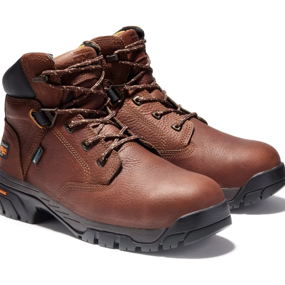 Timberland Pro Men's Helix 6" Alloy Toe WP Work Boot Brown TB185594214