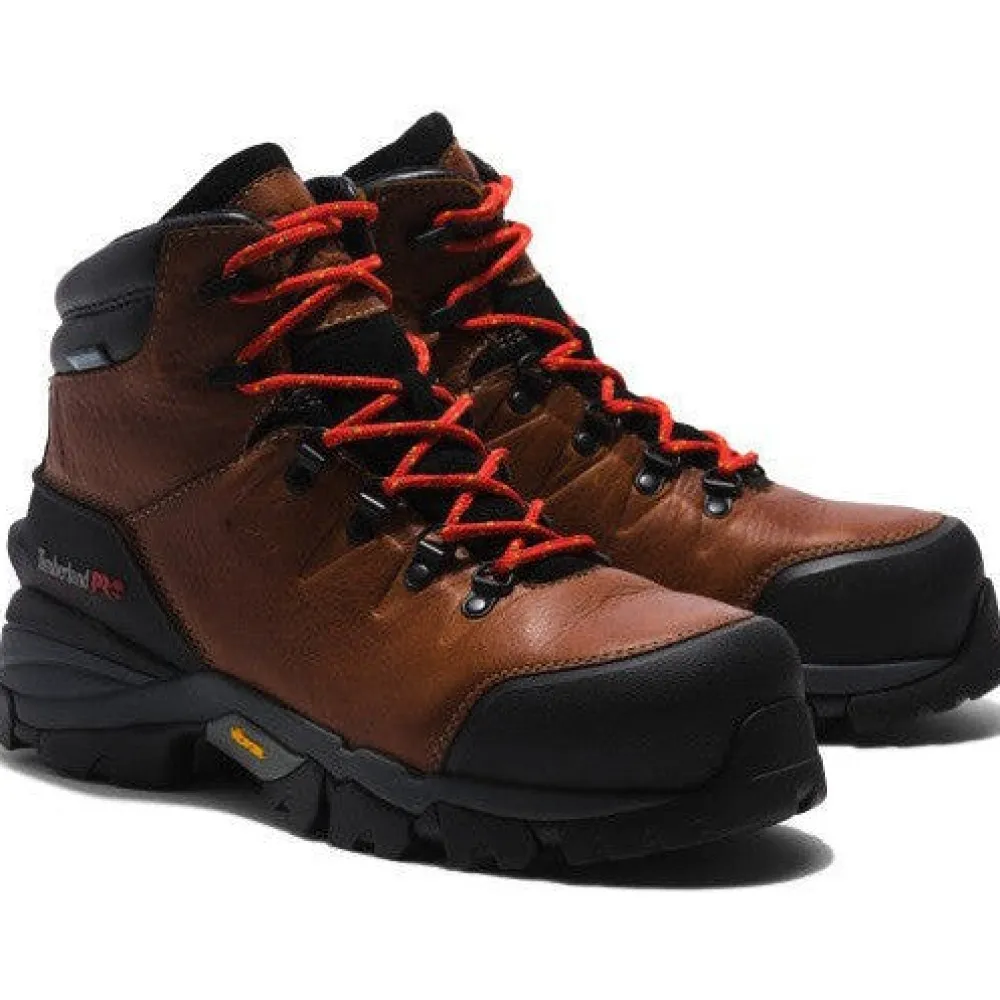 Women Timberland Pro Men's Heritage Hyperion 6" Comp Toe WP Work Boot- TB1A5N4J214