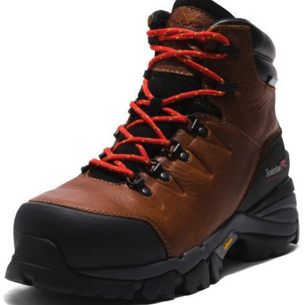 Women Timberland Pro Men's Heritage Hyperion 6" Comp Toe WP Work Boot- TB1A5N4J214
