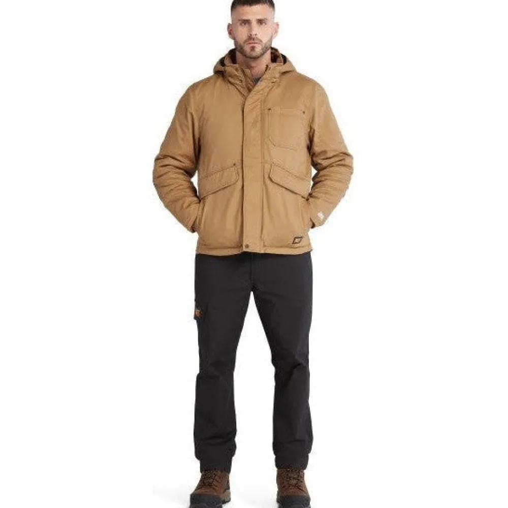 Timberland Pro Men's Ironhide 100G Insulated Hooded Jacket -Wheat- TB0A237TD02
