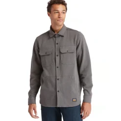 Timberland Pro Men's Mill River Fleece Work Shirt Jacket - - TB0A1VCQ060