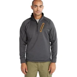 Timberland Pro Men's Reaxion 1/4 Athletic Fleece Jacket -Charcoal- TB0A55RVCV9