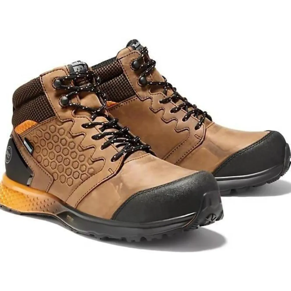 Women Timberland Pro Men's Reaxion Comp Toe WP Work Boot TB1A1ZR1214