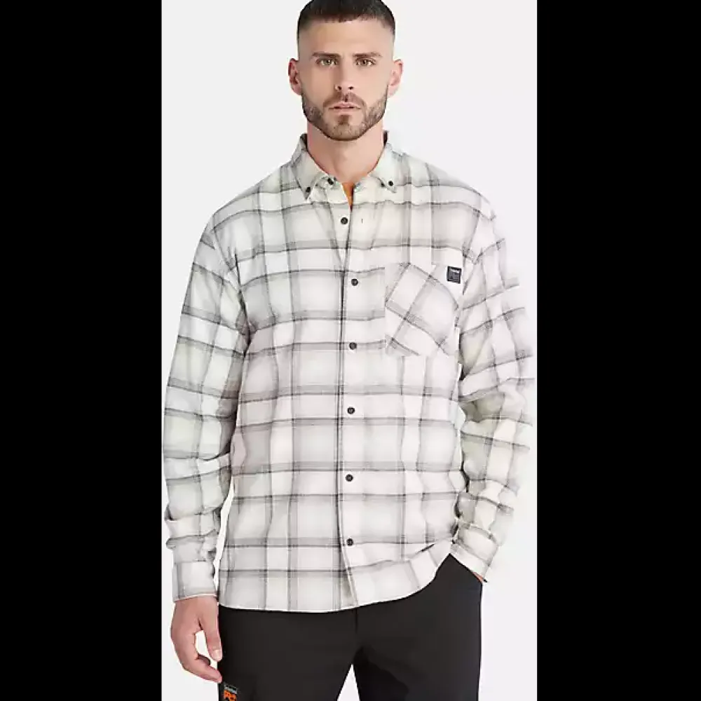 Timberland Pro Men's Woodfort Lightweight Flex Shirt -White- TB0A64AWCN0