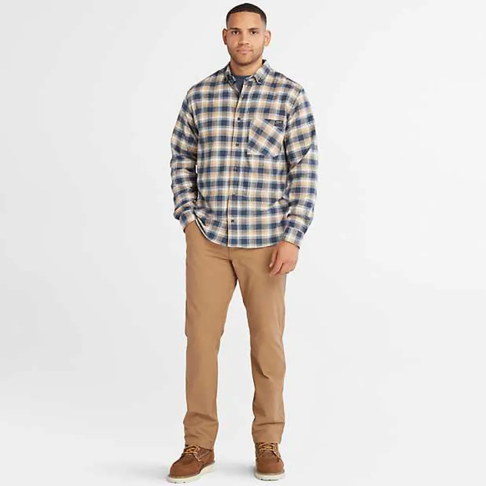 Timberland Pro Men's Woodfort Lightweight Flex Shirt -Wheat- TB0A64AWP50