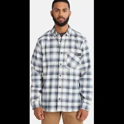 Timberland Pro Men's Woodfort Lightweight Flex Shirt -Indigo- TB0A64AWB05