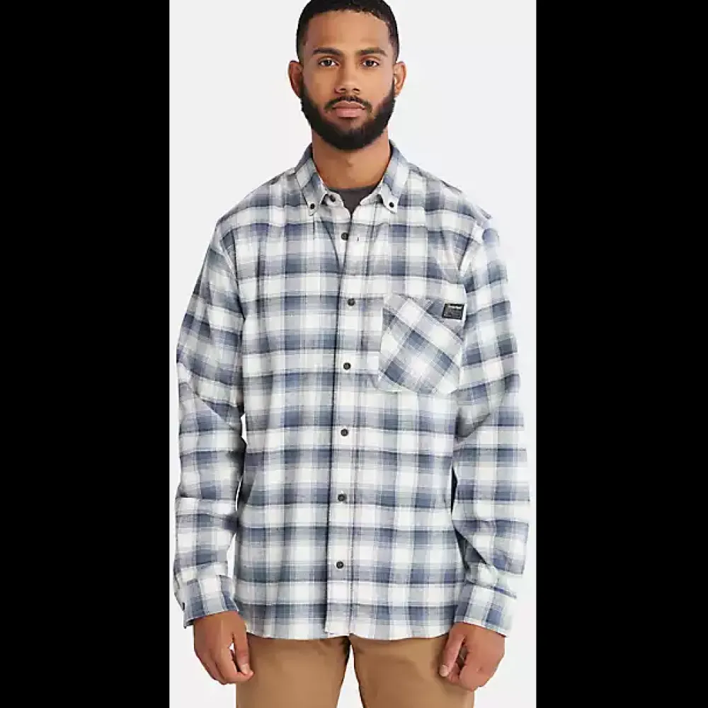 Timberland Pro Men's Woodfort Lightweight Flex Shirt -Indigo- TB0A64AWB05