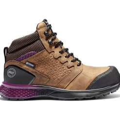 Women Timberland Pro Women's Reaxion Comp Toe WP Work Boot TB1A219B214