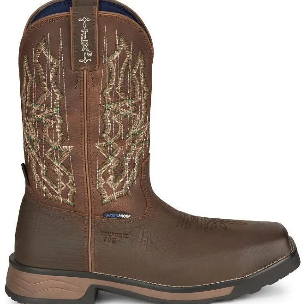 Tony Lama Men's Anchor 11' Comp Toe WP Western Work Boot -- TW3415