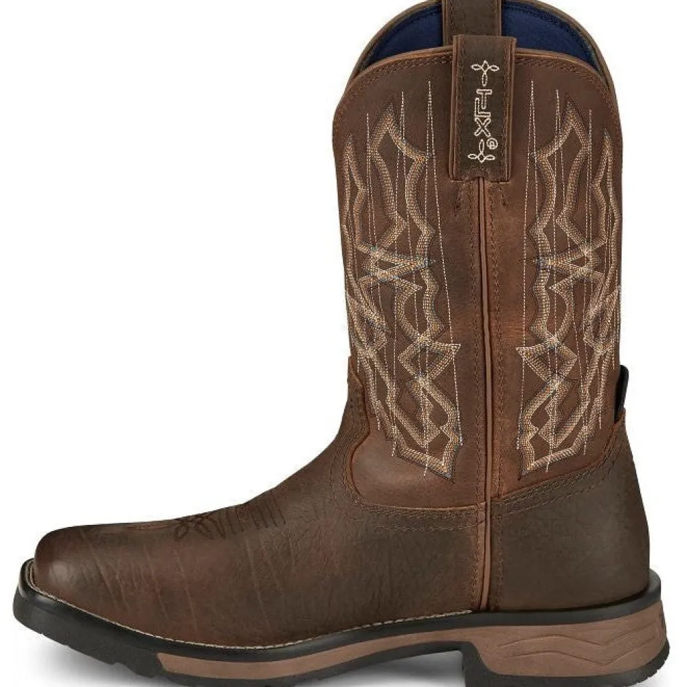 Tony Lama Men's Anchor 11' Square Toe WP Western Work Boot- - TW3416