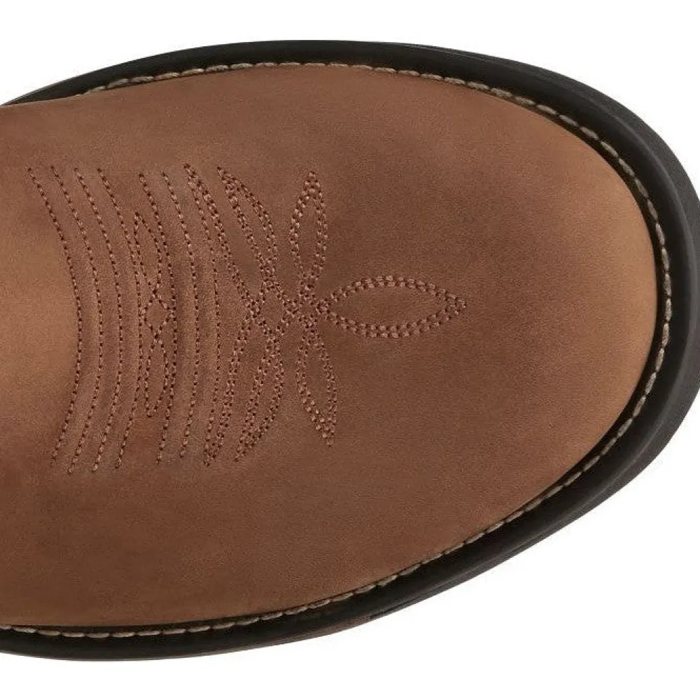 Tony Lama Men's Boom 11" Round Toe Pull On WP Western Work Boot -- TW3414