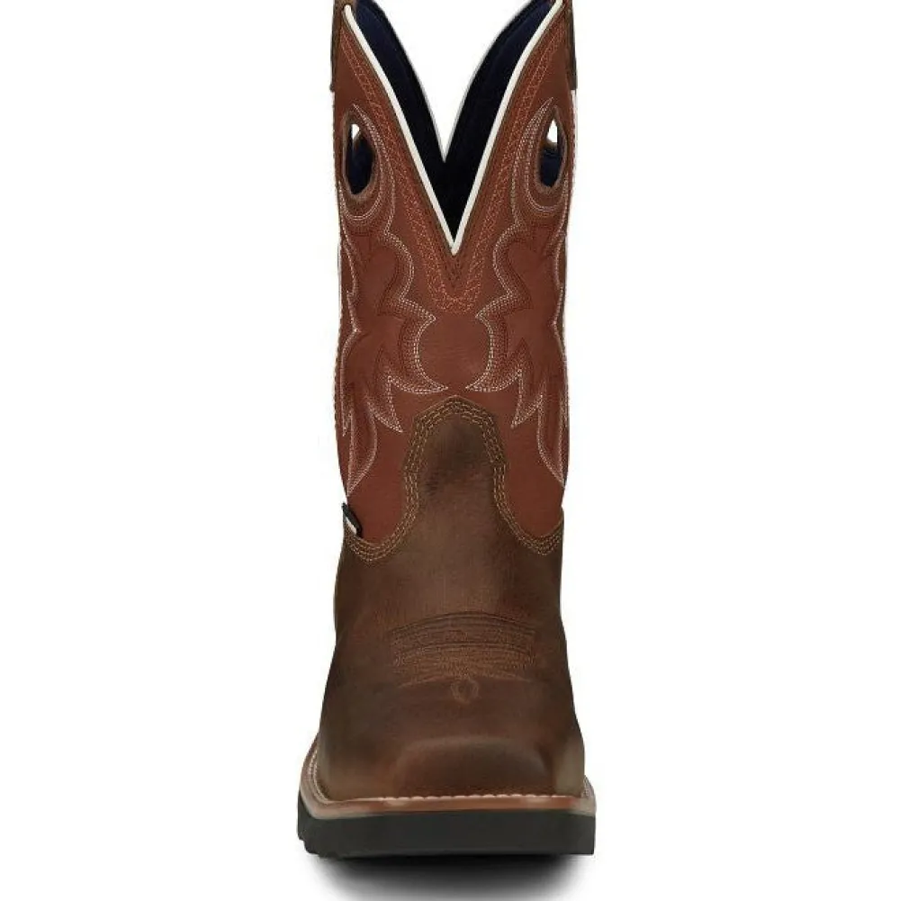 Tony Lama Men's Fireball 11" Comp Toe WP Western Work Boot- - TW3300