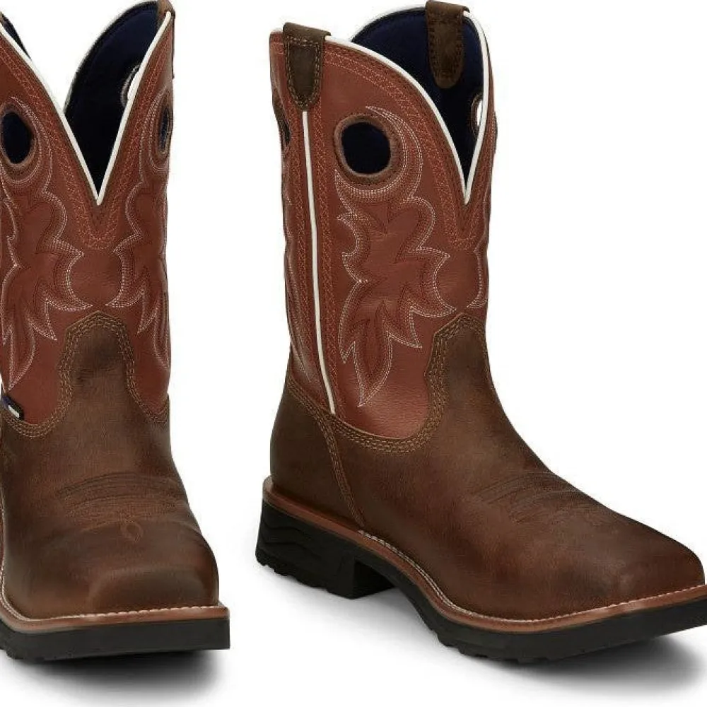 Tony Lama Men's Fireball 11" Comp Toe WP Western Work Boot- - TW3300