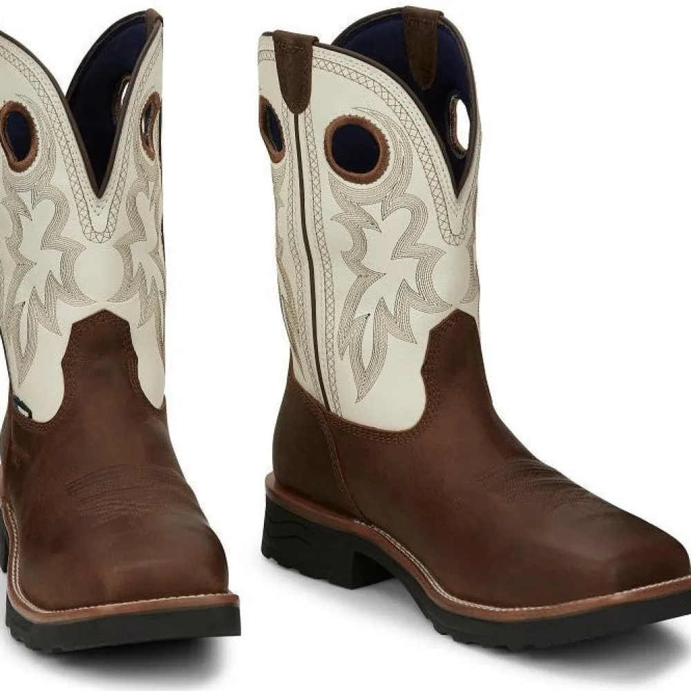 Tony Lama Men's Fireball 11" Comp Toe WP Western Work Boot- - TW3302