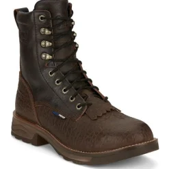 Tony Lama Men's High Plains 8" Comp Toe WP Western Work Boot - - TW3431