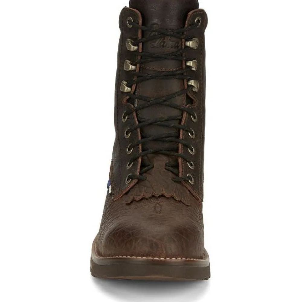 Tony Lama Men's High Plains 8" Comp Toe WP Western Work Boot - - TW3431