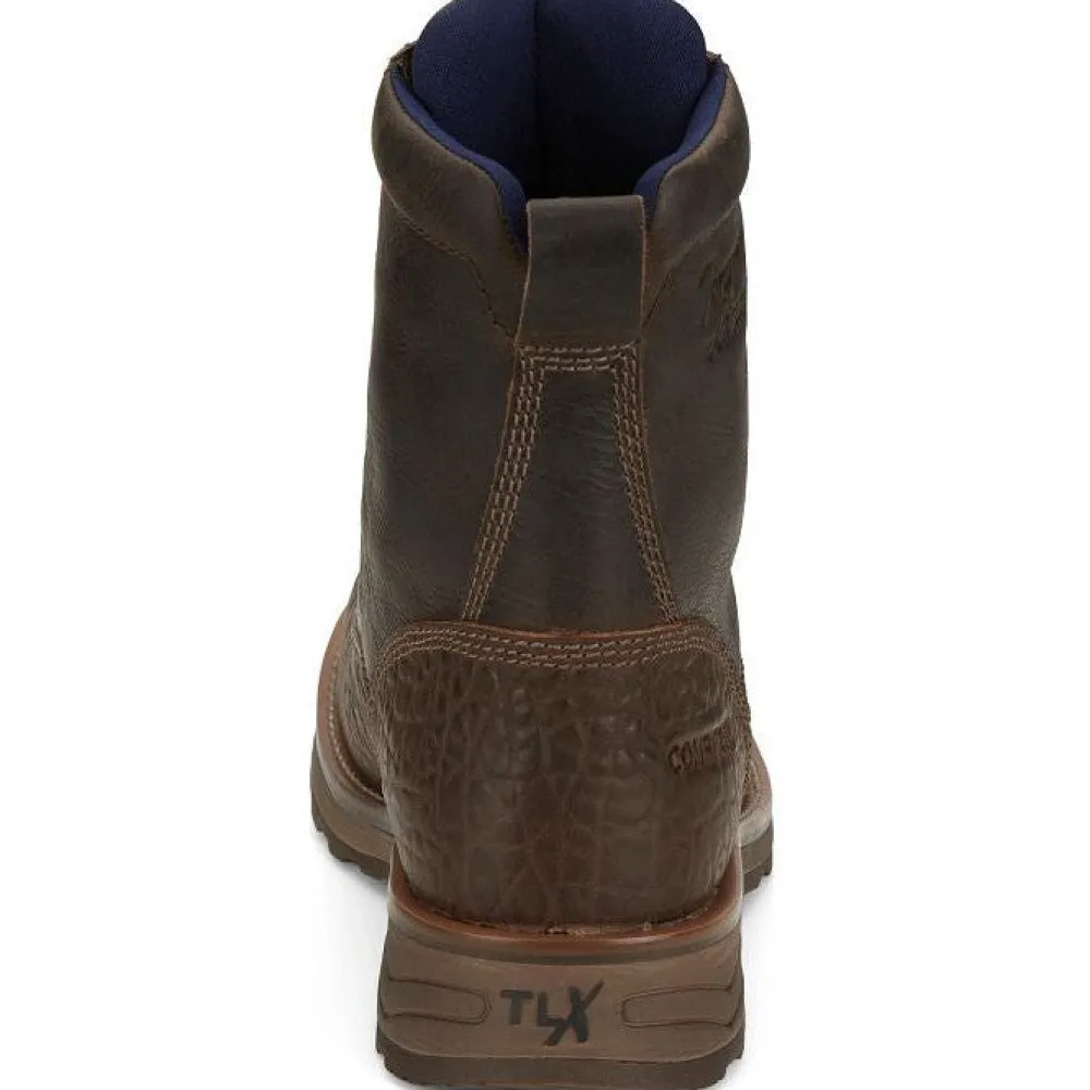 Tony Lama Men's High Plains 8" Comp Toe WP Western Work Boot - - TW3431