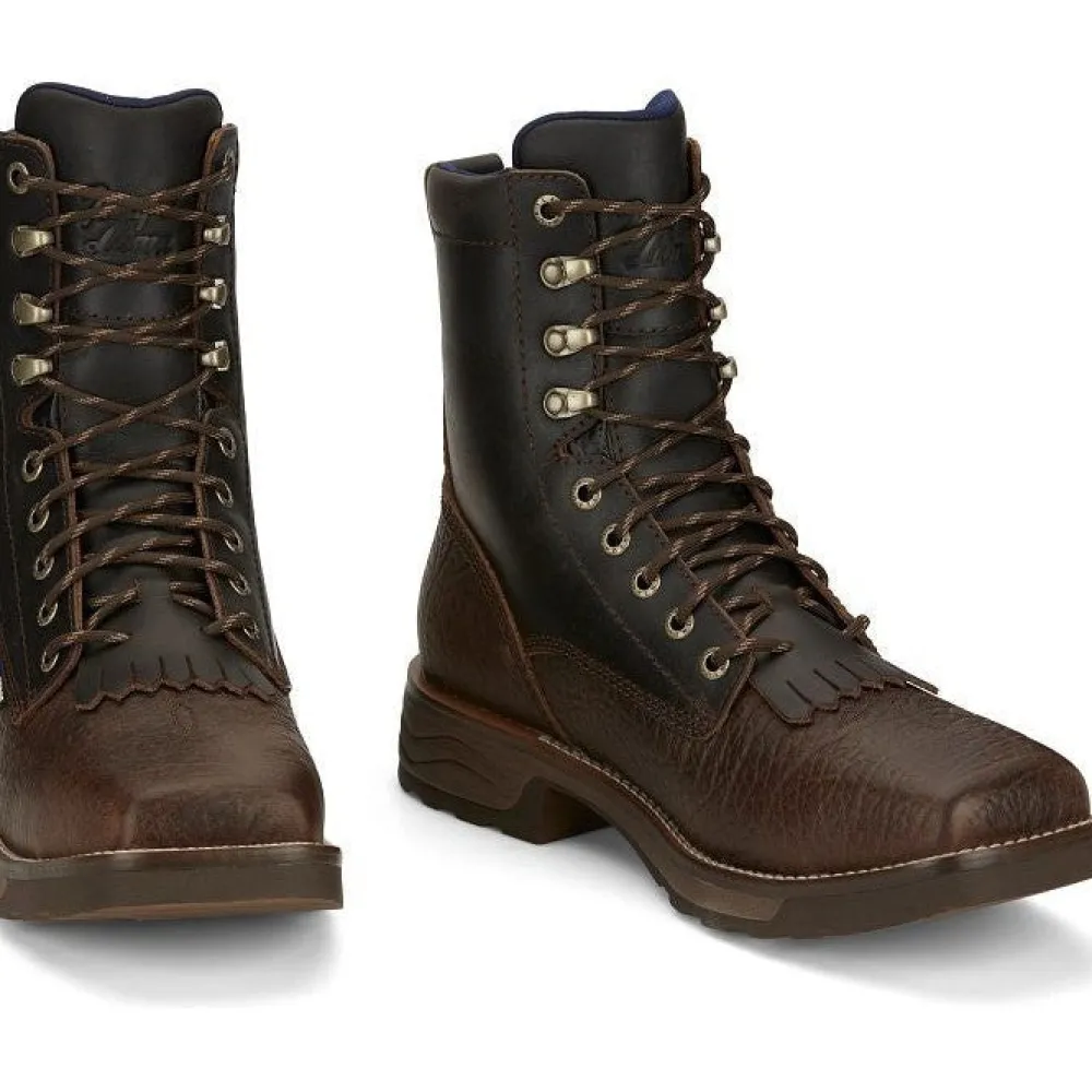 Tony Lama Men's High Range 8" Comp Toe WP Western Work Boot -- TW3430
