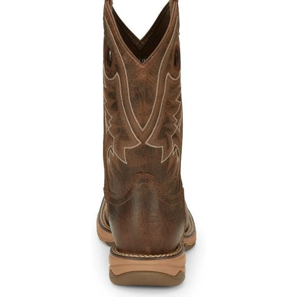 Tony Lama Men's Rasp 11" Square Toe WP Western Work Boot- - RR3364