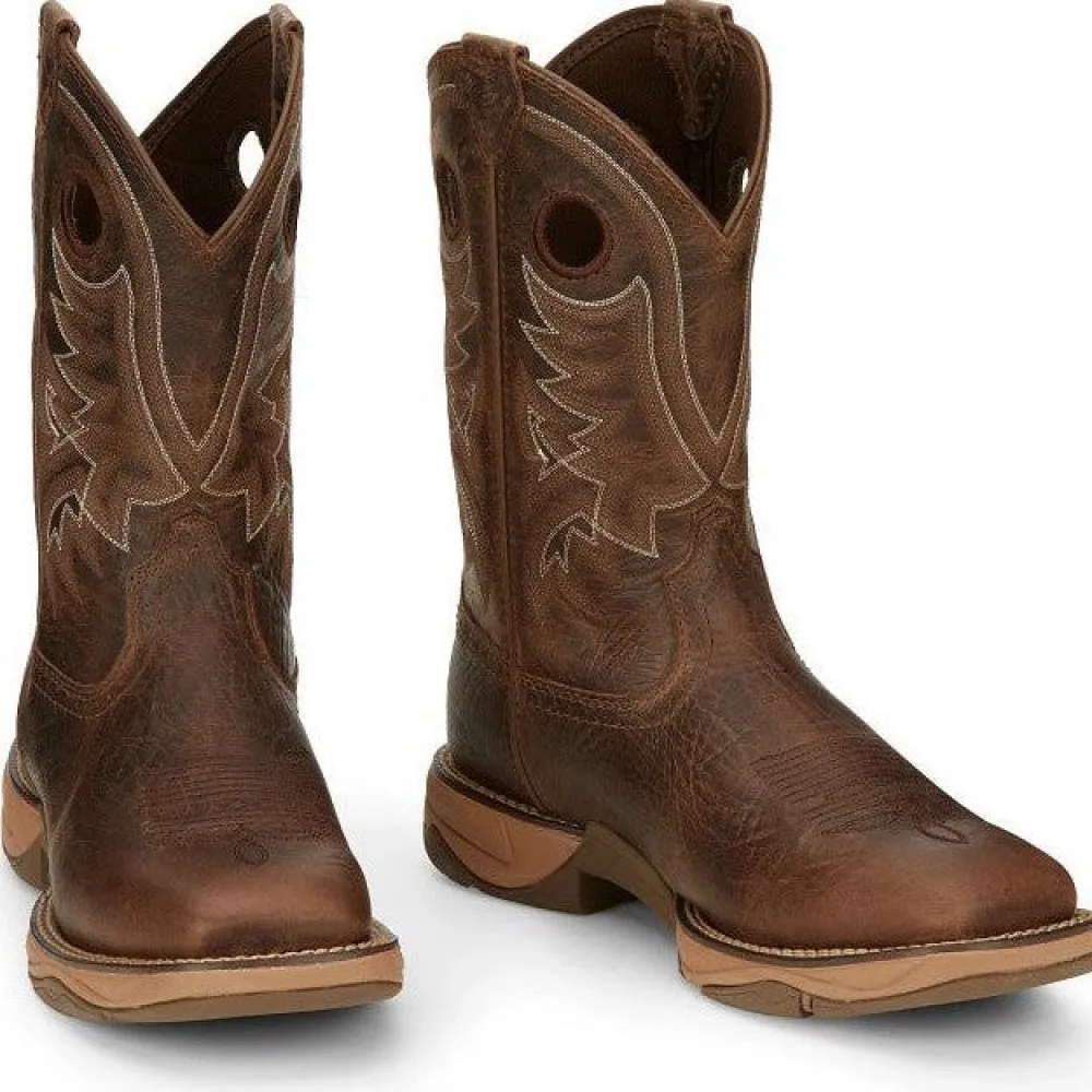 Tony Lama Men's Rasp 11" Square Toe WP Western Work Boot- - RR3364