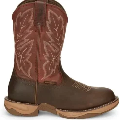 Tony Lama Men's Rasp 11" Wide Round Toe WP Western Work Boot- - RR3362