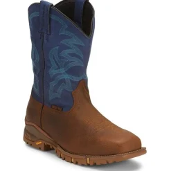 Tony Lama Men's Roustabout 11' Steel Toe WP Western Work Boot -- TW5010