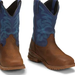 Tony Lama Men's Roustabout 11' Steel Toe WP Western Work Boot -- TW5010