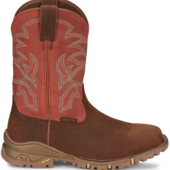 Tony Lama Men's Roustabout 11' Steel Toe WP Western Work Boot -- TW5007