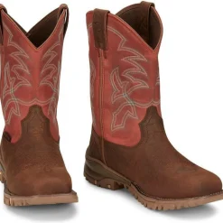 Tony Lama Men's Roustabout 11' Steel Toe WP Western Work Boot -- TW5007