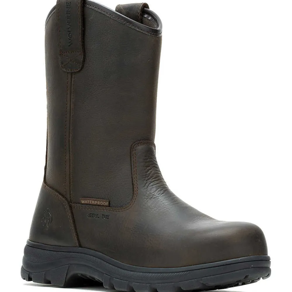 Wolverine Men's Carlsbad 10" Steel Toe WP Wellington Work Boot- - W241066