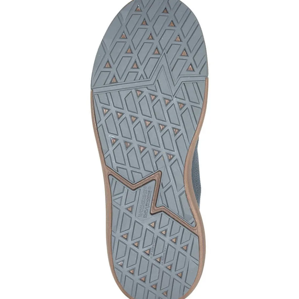 Wolverine Men's Dart Knit CT Durashocks Comp Toe Work Shoe- Slate- W241032