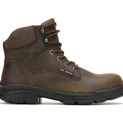 Wolverine Men's Durashocks SR Icon 6" Comp Toe WP Work Boot -Brown- W241097