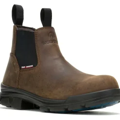 Wolverine Men's Durashocks Icon Comp Toe WP Romeo Work Boot -Brown- W241102