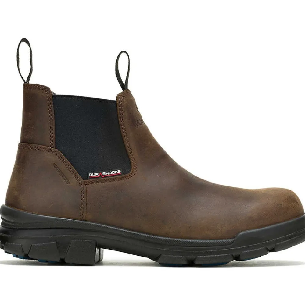 Wolverine Men's Durashocks Icon Comp Toe WP Romeo Work Boot -Brown- W241102