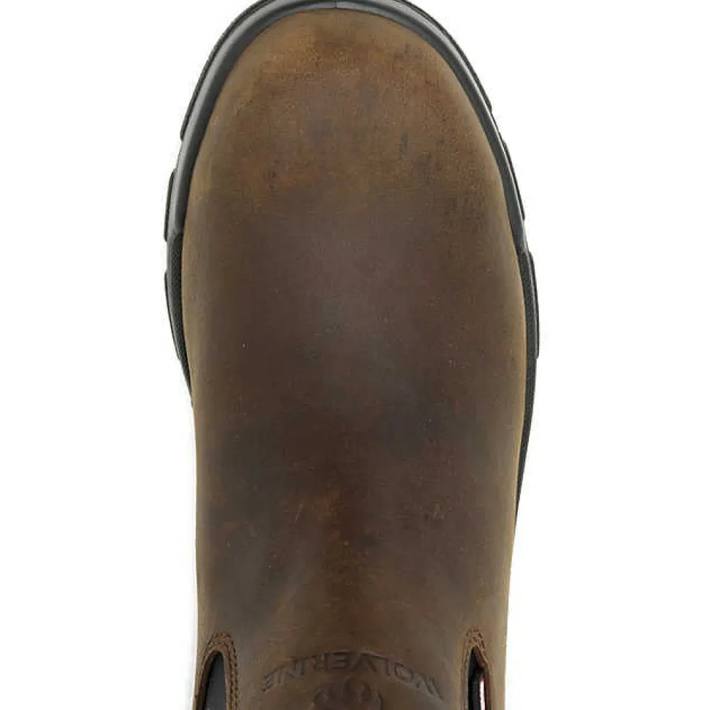 Wolverine Men's Durashocks Icon Comp Toe WP Romeo Work Boot -Brown- W241102