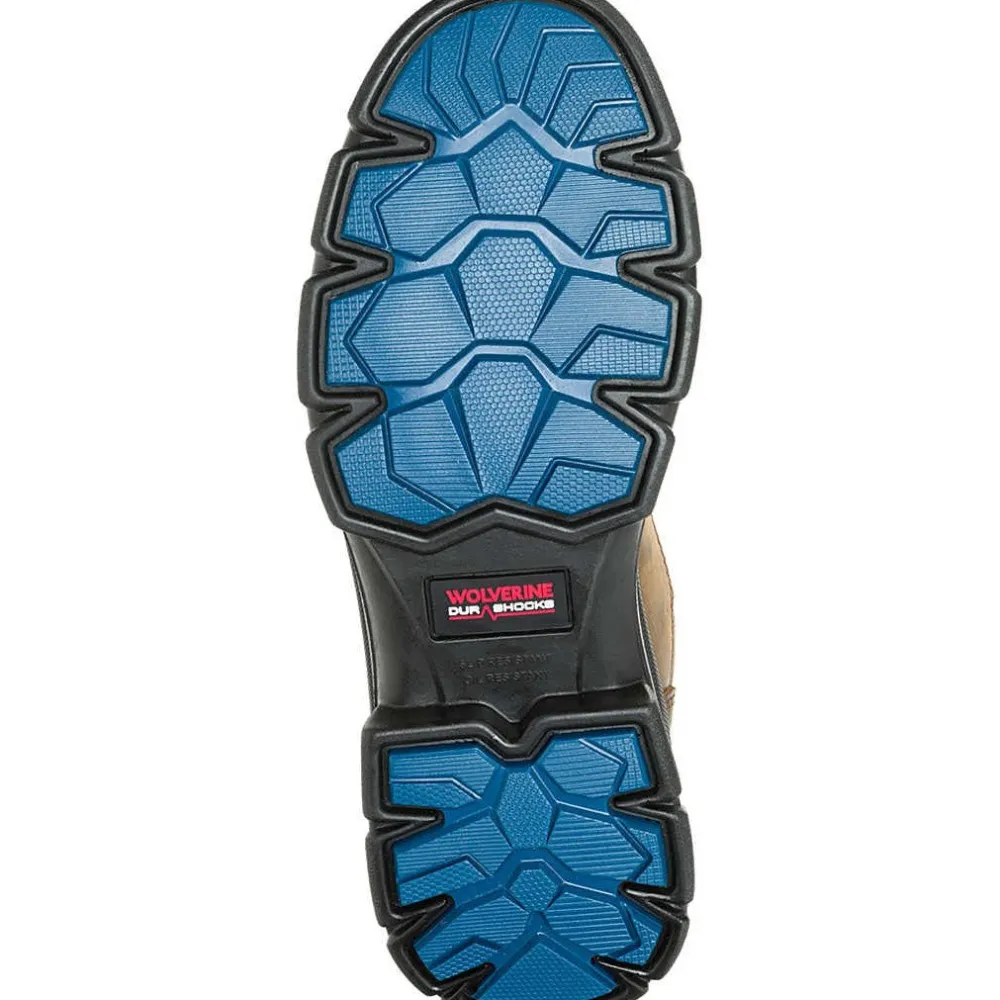 Wolverine Men's Durashocks SR Icon 8" Comp Toe WP Work Boot -Brown- W241103