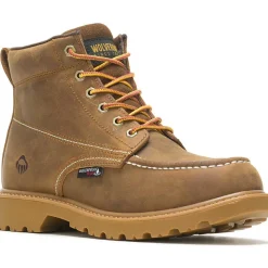 Wolverine Men's Floorhand 6" Moc Toe WP Work Boot- - W080139