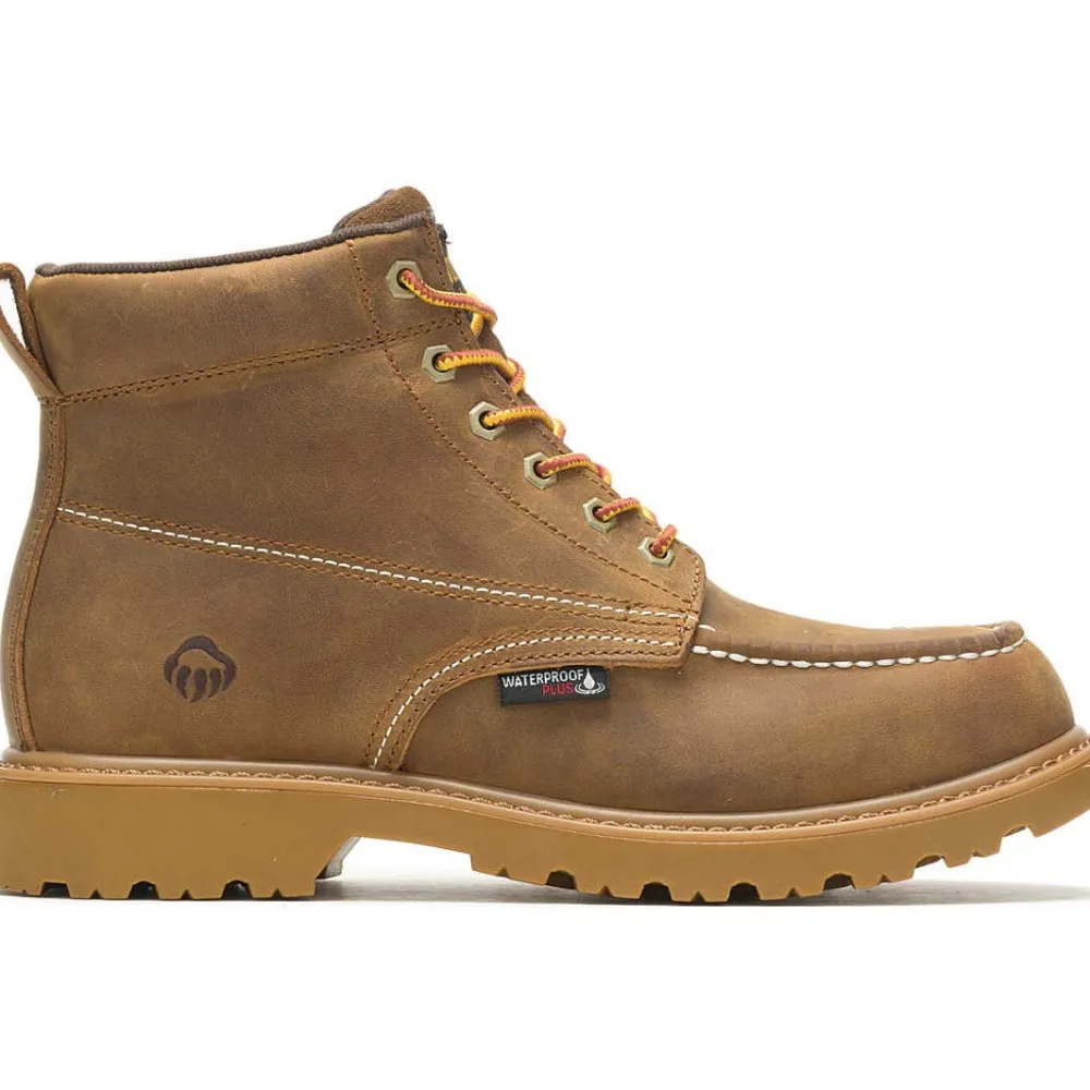 Wolverine Men's Floorhand 6" Moc Toe WP Work Boot- - W080139