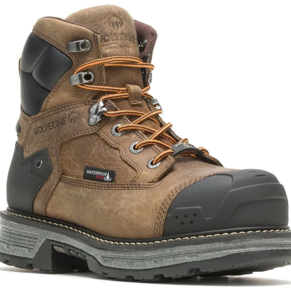 Wolverine Men's Hellcat UltraSpring 6" WP Work Boot - - W211135