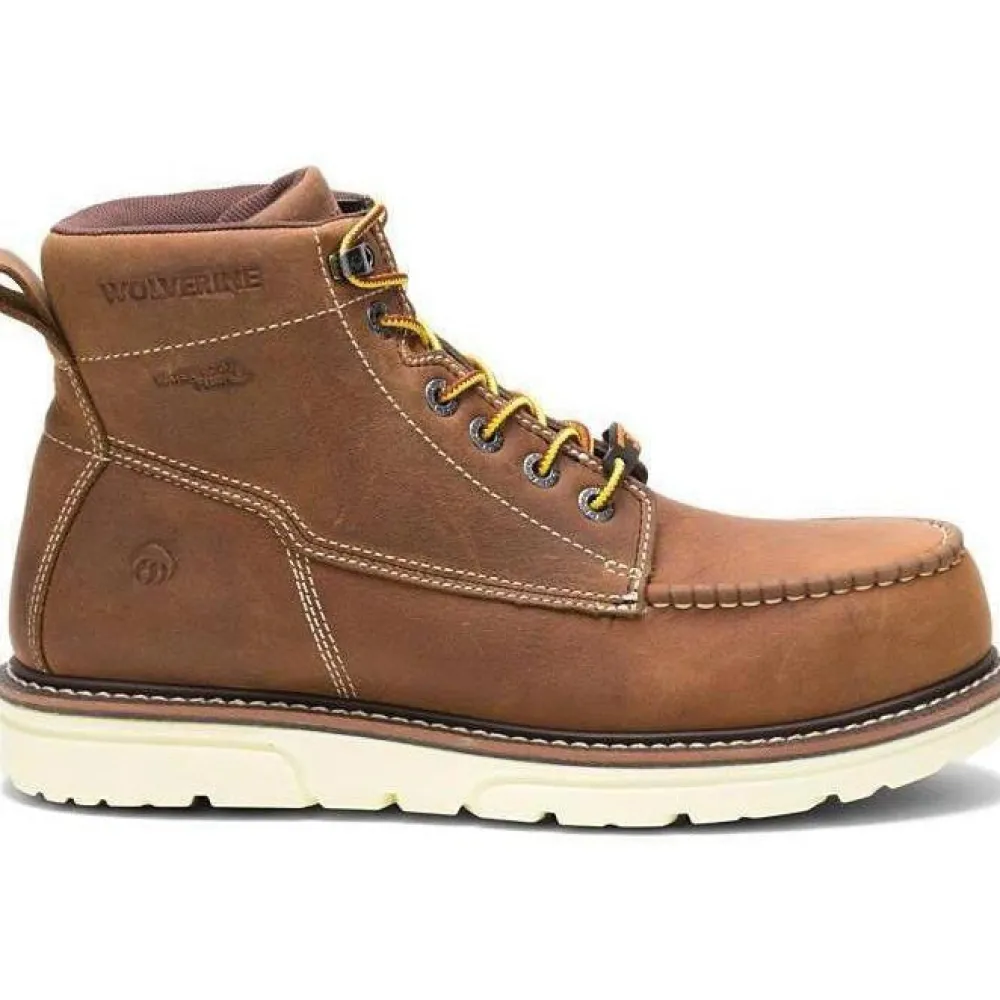 Women Wolverine Men's I-90 Durashock 6" Soft Toe WP Wedge Work Boot- - W200051