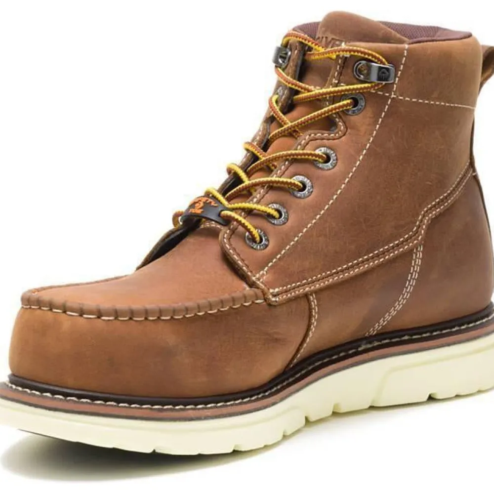 Women Wolverine Men's I-90 Durashock 6" Soft Toe WP Wedge Work Boot- - W200051