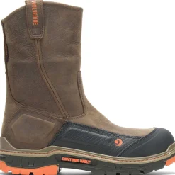 Women Wolverine Men's Overpass Carbonmax Comp Toe WP Work Boot- Coffee- W10708