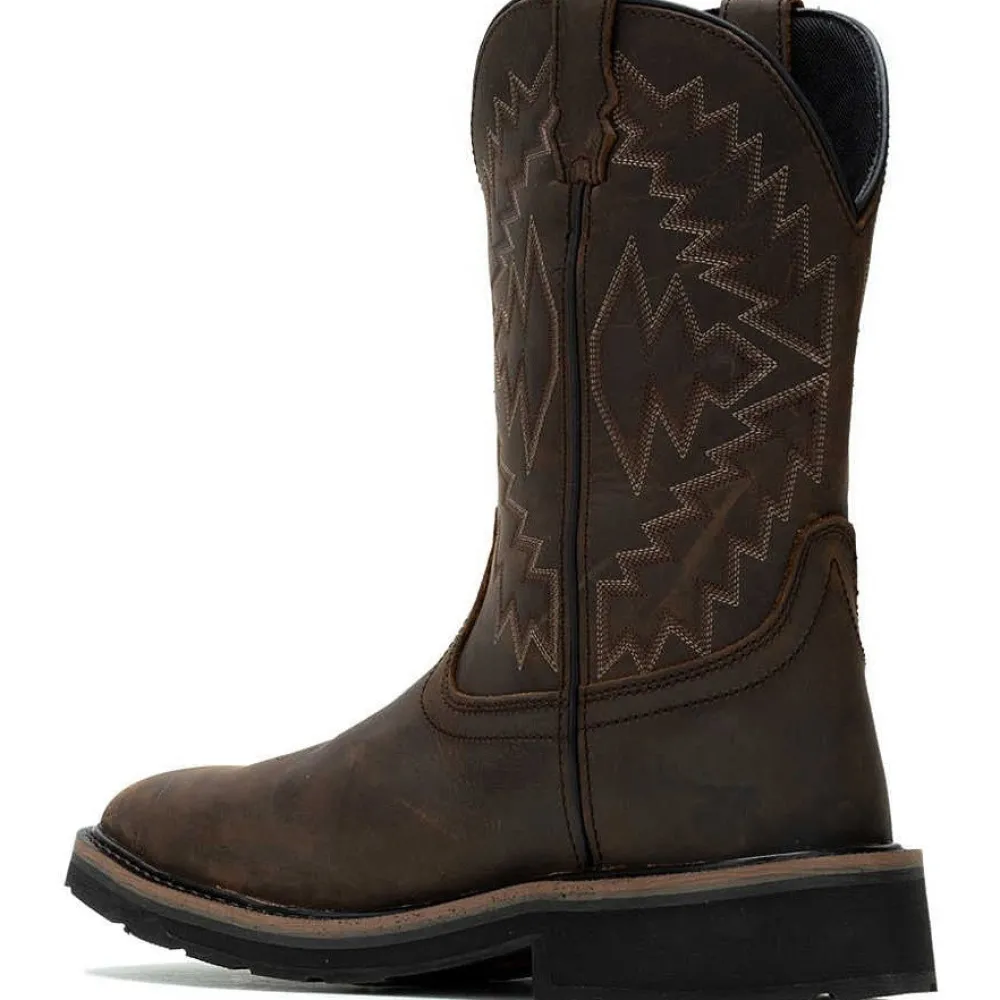 Wolverine Men's Rancher Arrow Steel Toe WP Western Work Boot- Brown- W241048