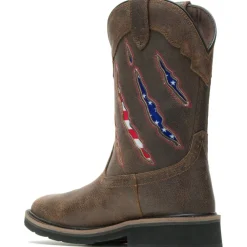 Wolverine Men's Rancher Claw Soft Toe WP Western Work Boot - - W200138