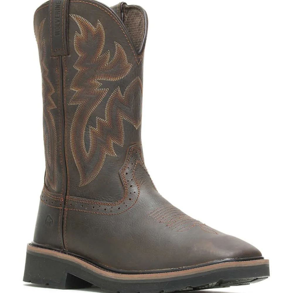 Wolverine Men's Rancher Steel Toe Western Work Boot- - W10702