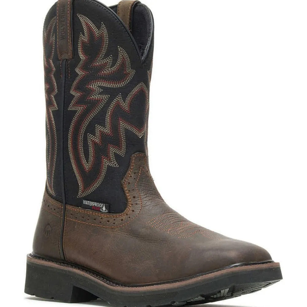 Wolverine Men's Rancher Steel Toe WP Western Work Boot- - W10765