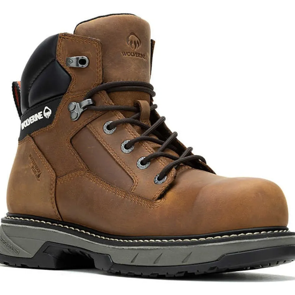 Wolverine Men's Reforce 6" Carbonmax Comp Toe WP Work Boot- Cashew- W241023