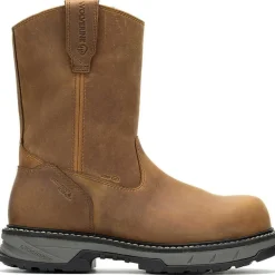 Women Wolverine Men's Reforce 10" Comp Toe WP Wellington Work Boot- Cashew- W241027