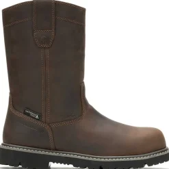 Wolverine Men's Revival 10" Comp Toe WP Wellington Work Boot- Brown- W241020