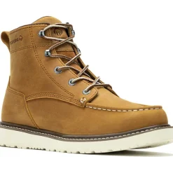 Women Wolverine Men's Trade 6" Soft Toe Wedge Unlined Work Boot - - W240010